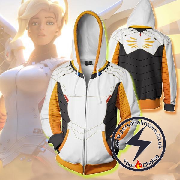 Over Watch Zip - Mercy ZipUp 3D - Over Watch Hoodies Jackets